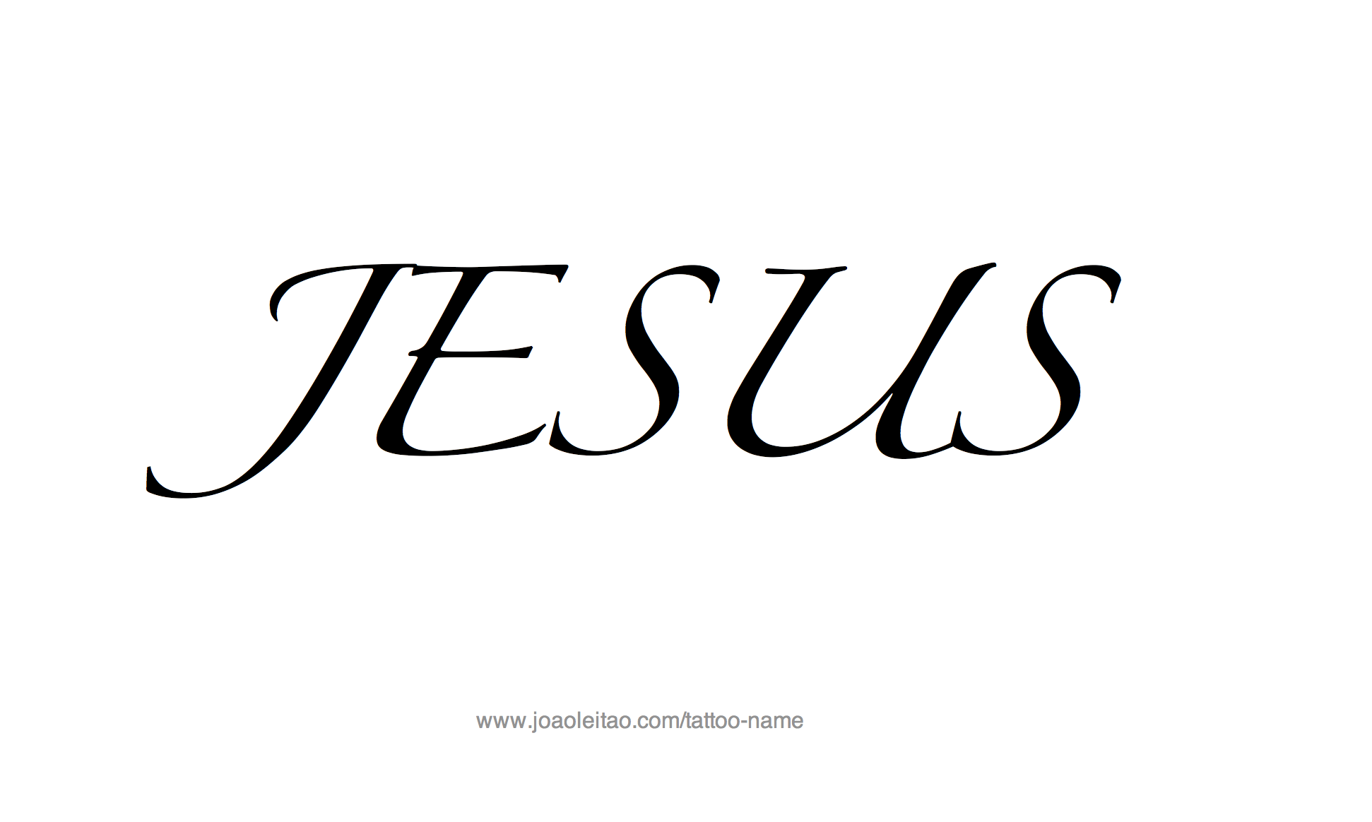 Jesus Name Tattoo Designs